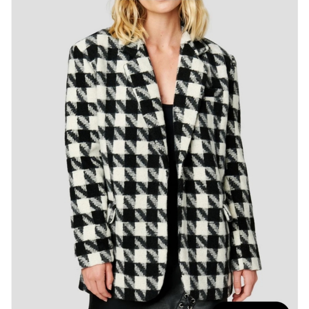 Blank NYC Blazer Houndtooth Woman's  XS - Picture 2 of 8